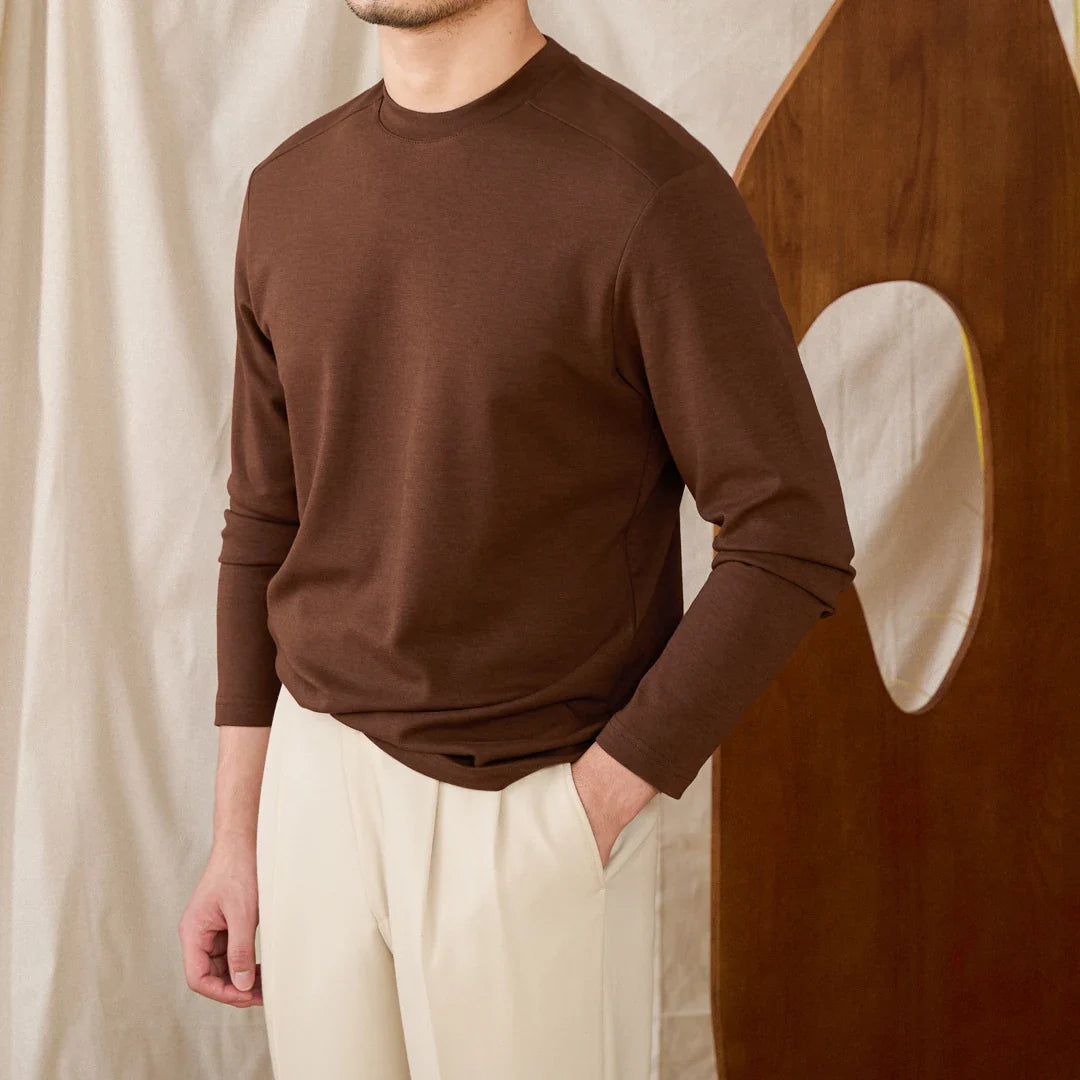 T shirt manche longue col rond