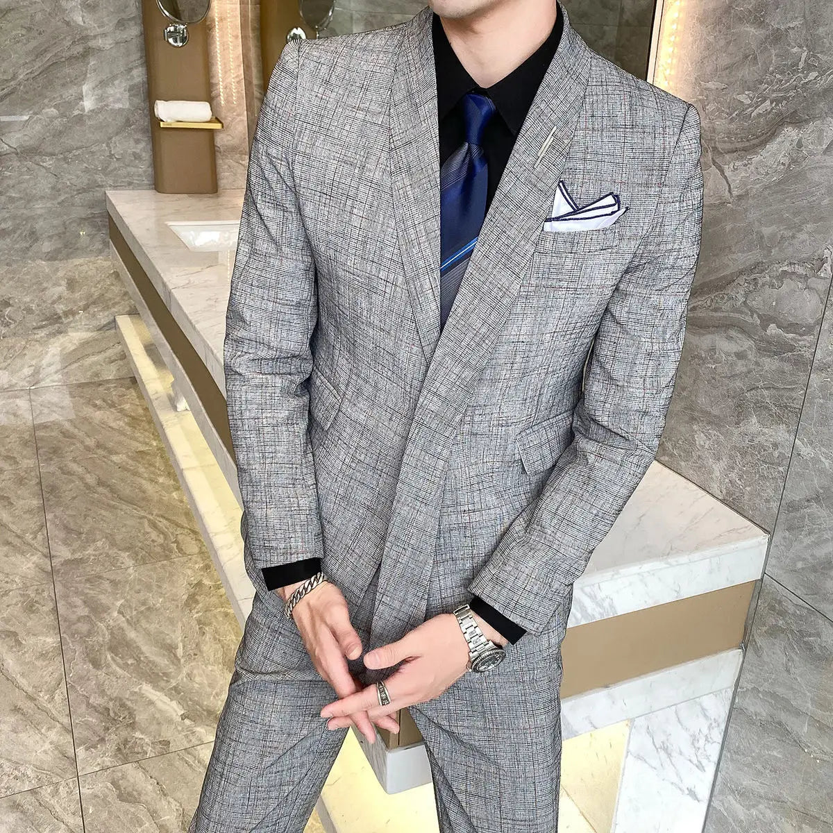 Blazer prince de galles homme