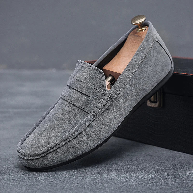 Chaussure Homme Mocassin Daim