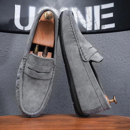 Chaussure Homme Mocassin Daim