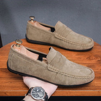 Chaussure Homme Mocassin Daim