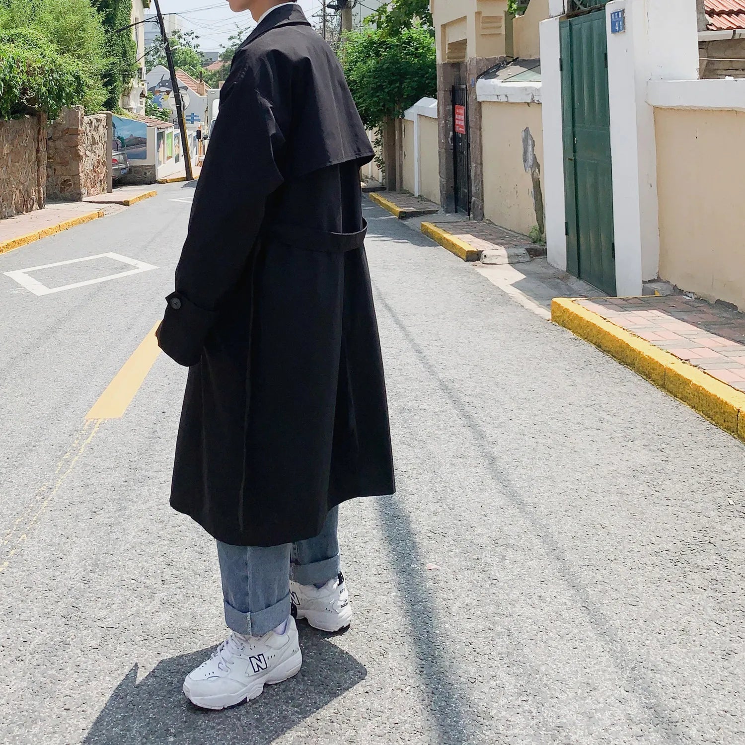 Long Trench Coat Homme