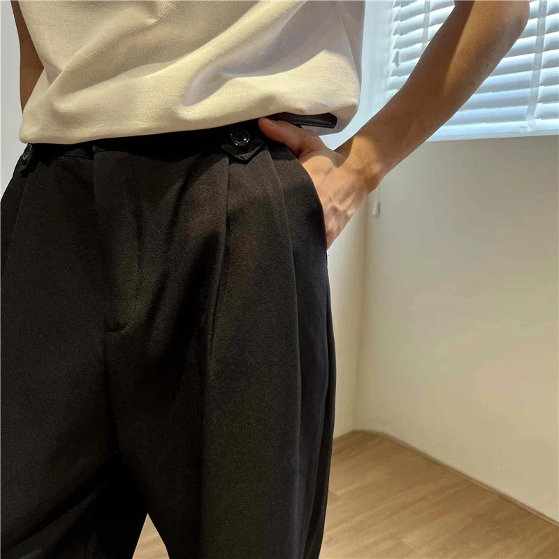 Pantalon Taille Haute à Pince