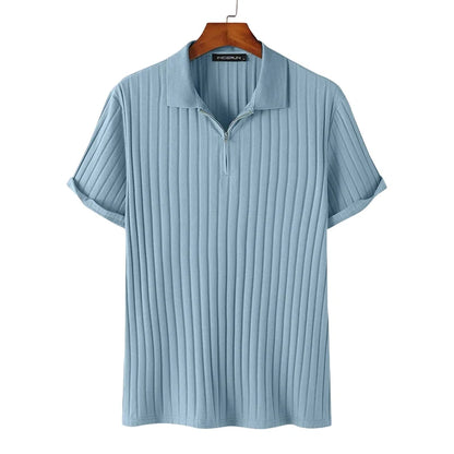 Polo Zippé Homme Manche Courte