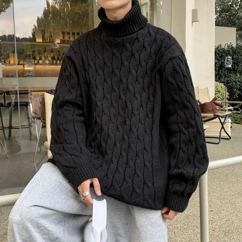 Pull Col Roulé Homme En Laine