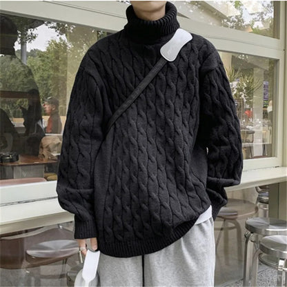 Pull Col Roulé Homme En Laine
