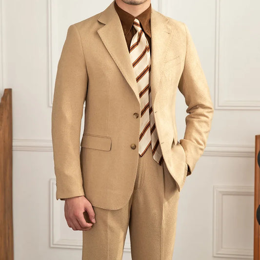 Costume couleur champagne