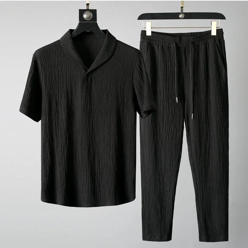 Ensemble Noir Lin homme