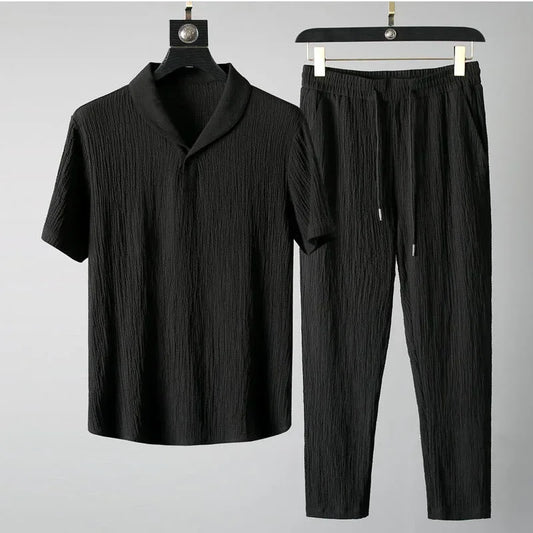 Ensemble Noir Lin homme