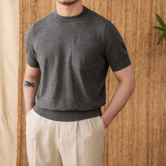 T shirt Lin Gris