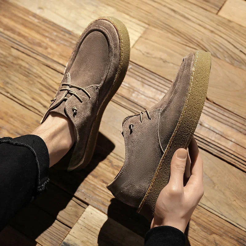 Suede sneakers