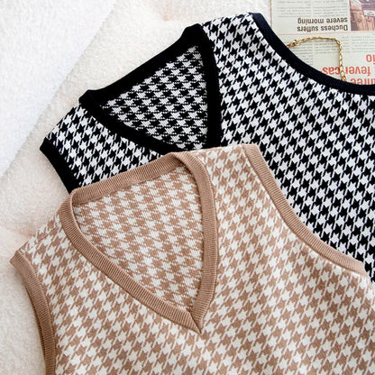 Pull jacquard homme sans manche