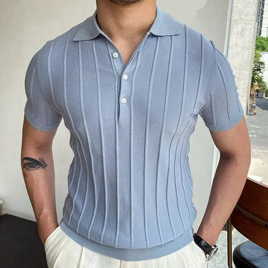 Italian knitted polo