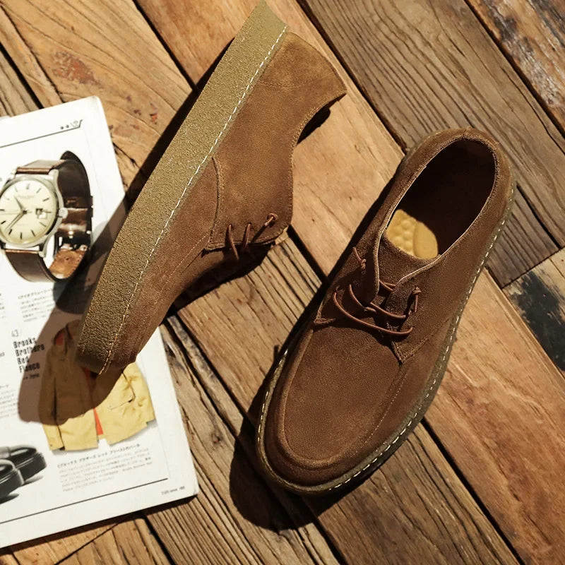 Suede sneakers