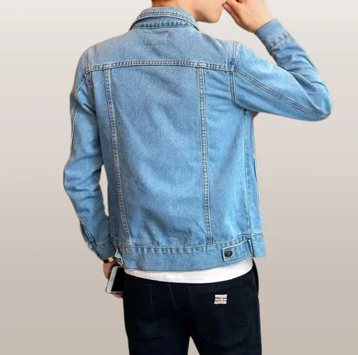 Veste Jean Homme Bleu Clair