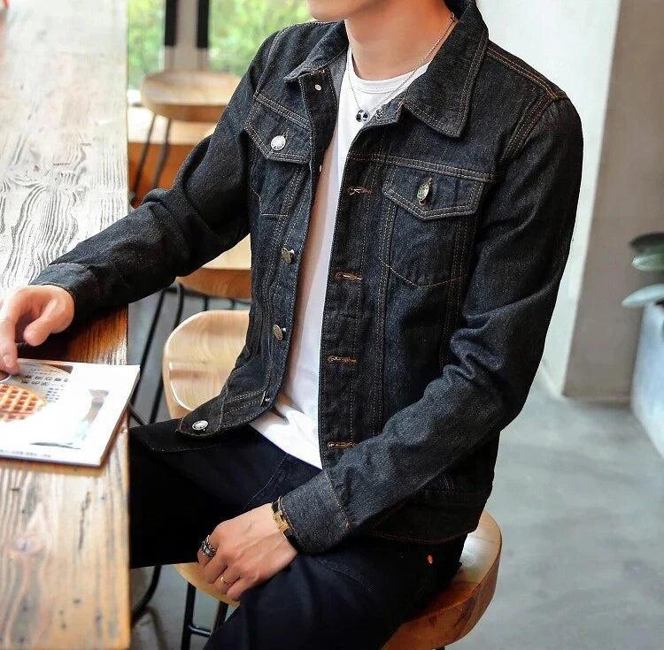 Veste Jean Homme Noir